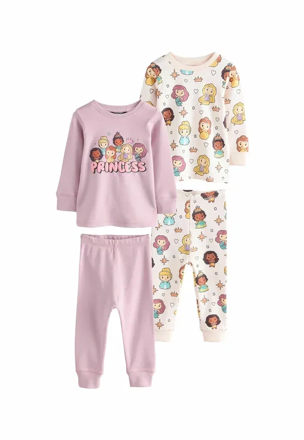 Пижамный комплект из хлопка Disney Princess Regular Fit Next, mauve cream, сиреневый/кремовый