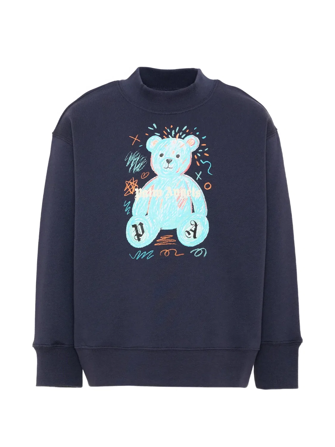 Palm Angels Свитшот Bear хлопковый синий
