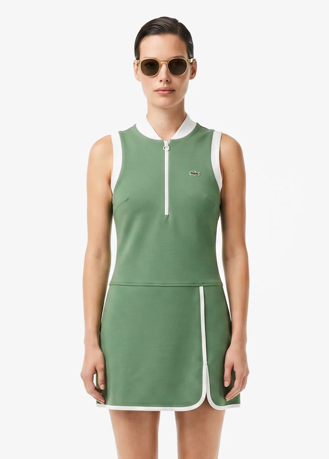 Платье Lacoste Classic Fit, зеленое