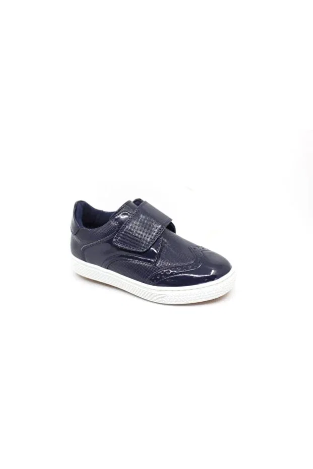 Детские туфли для мальчиков с коротким каблуком Zerhan, Navy Blue — фото 2
