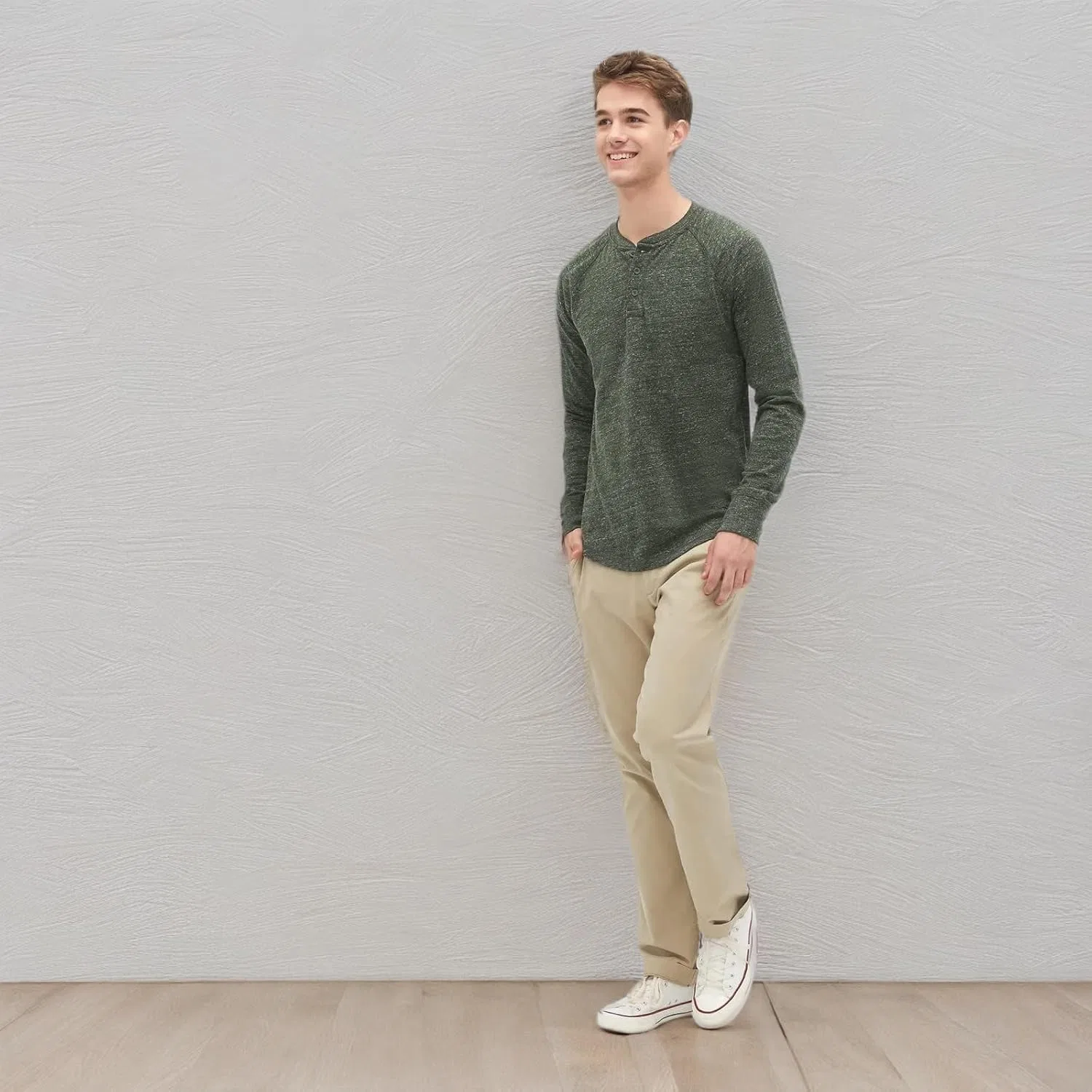 Мужские чиносы классические Slim Fit GAP, Palomino Brown Global — фото 4