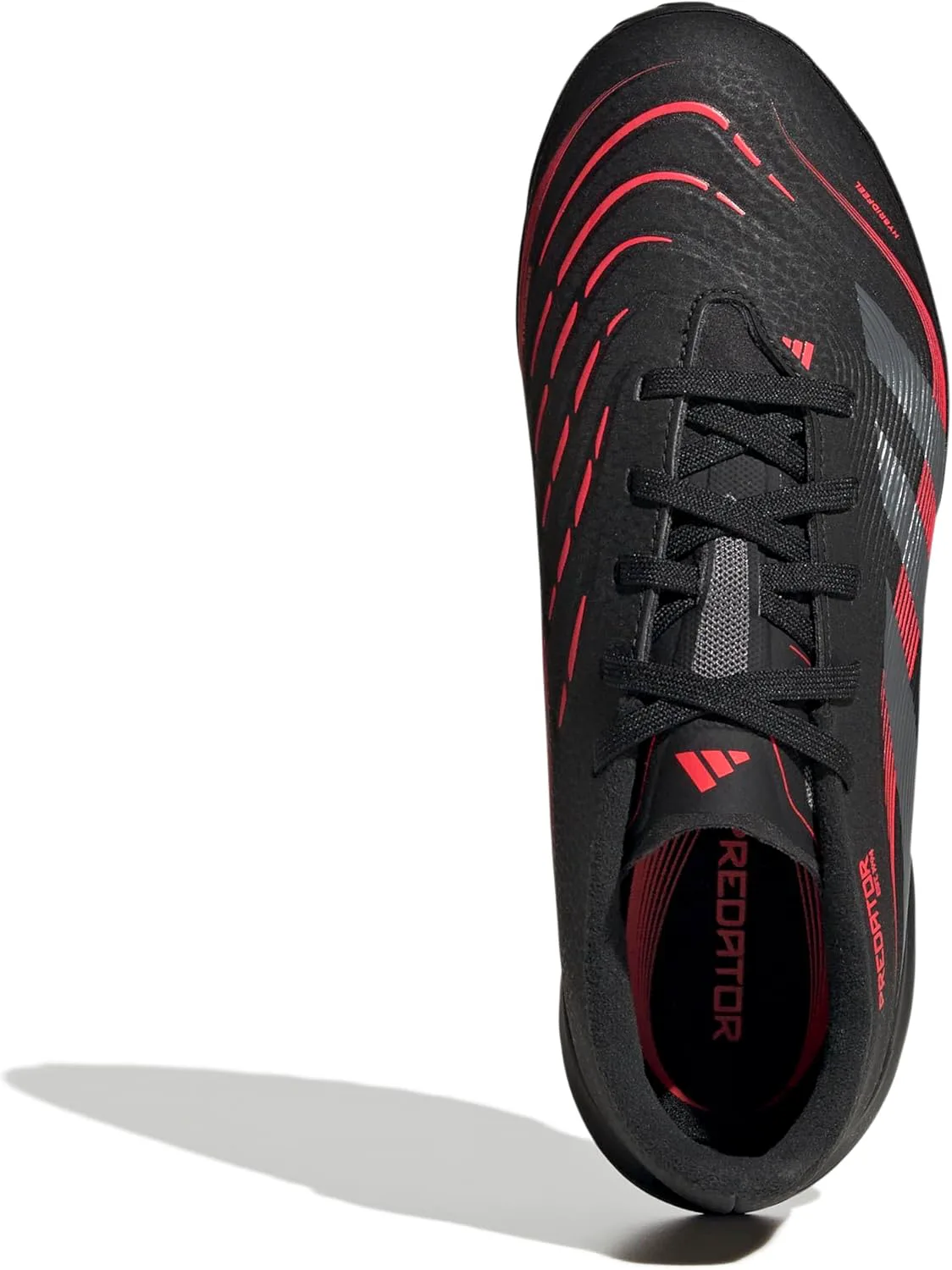 Футбольные кроссовки Adidas Originals Boys' League Predator для игры на траве, черный/серый/красный — фото 2