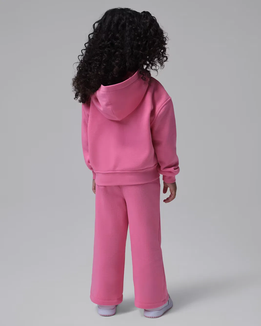 Комплект Jordan Brooklyn Fleece (худи на молнии и брюки) для малышей, Gym Pink — фото 2