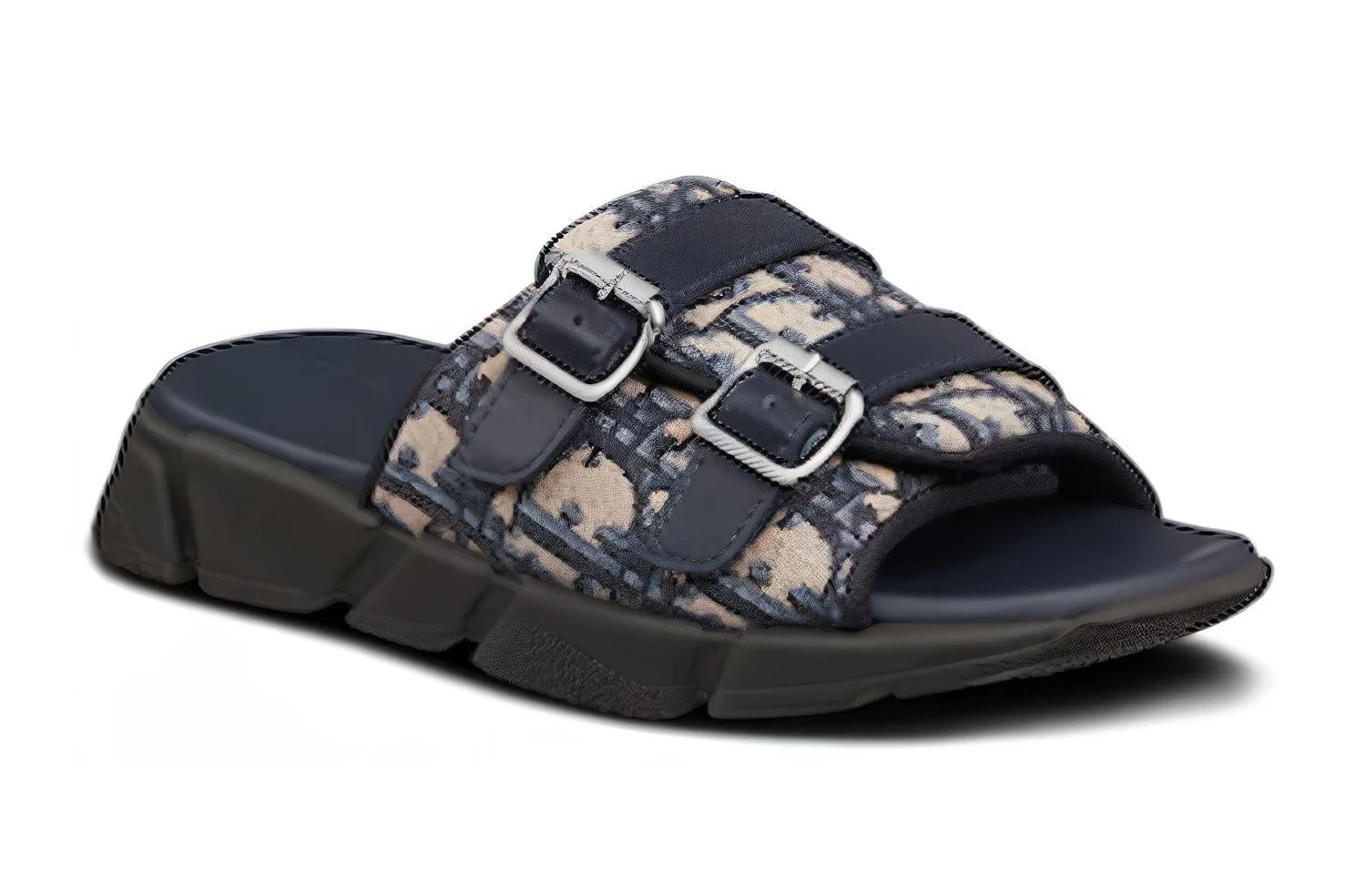 Детские сандалии с принтом Dior Oblique, модель Marine Blue Kids', DIOR, Marine Blue — фото 4