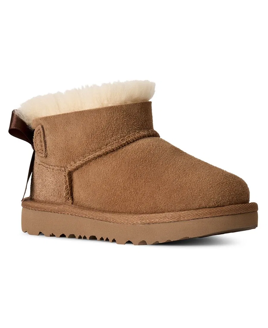 Ботинки-челси Ultra Mini Bailey Bow с молнией UGG, Chestnut