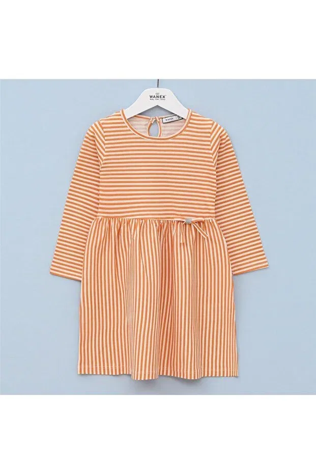 Детское платье для девочек с длинным рукавом Wanex, Striped