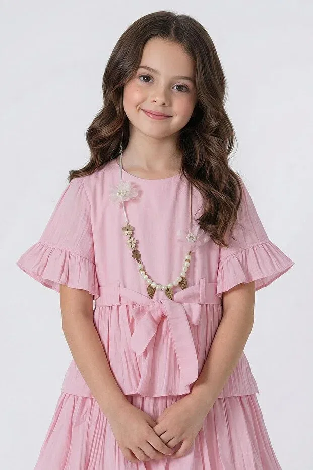 Детское платье для девочек хлопковое Zaziko Kids, Pink — фото 2