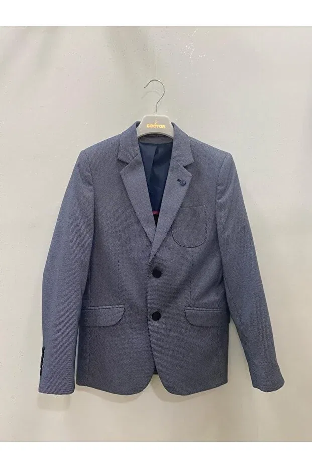 Детский блейзер для девочек с длинным рукавом Nonno Kids, Navy Blue