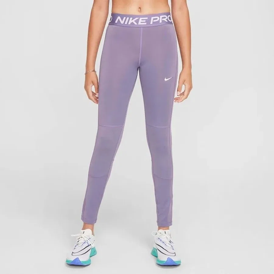 Детские спортивные леггинсы с защитой от протекания Pro Leak Protection Nike, Фиолетовый — фото 3