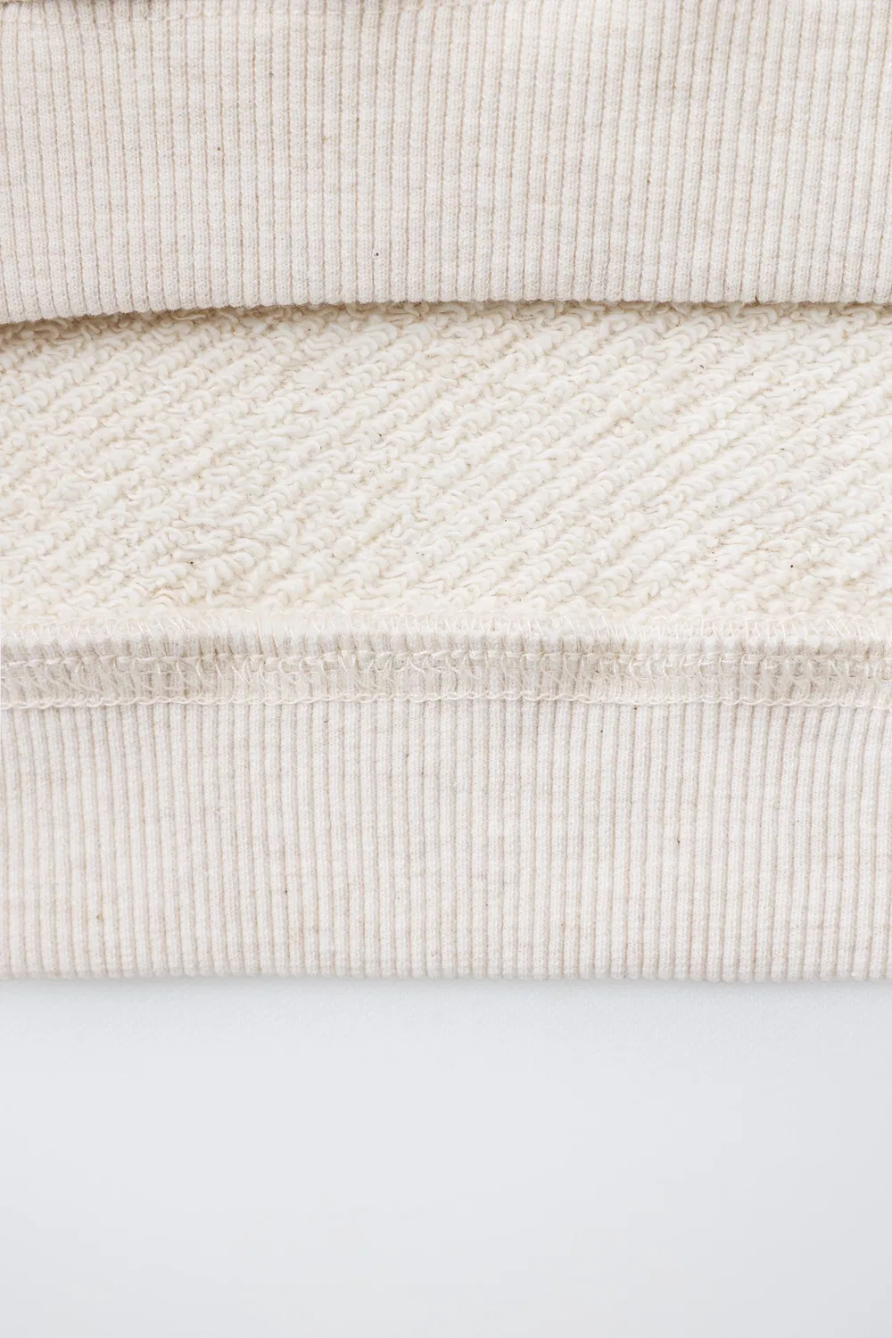 Плюшевая футболка для бега ZARA, Sand/Marl — фото 4