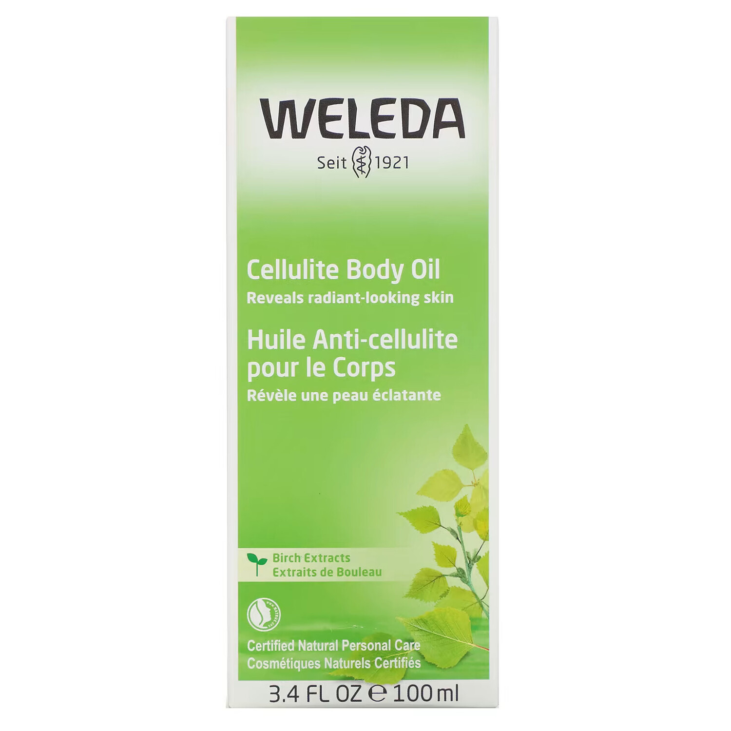 Weleda, антицеллюлитное масло для тела, с экстрактами березы, 100 мл (3,4 жидк. унции) — фото 3