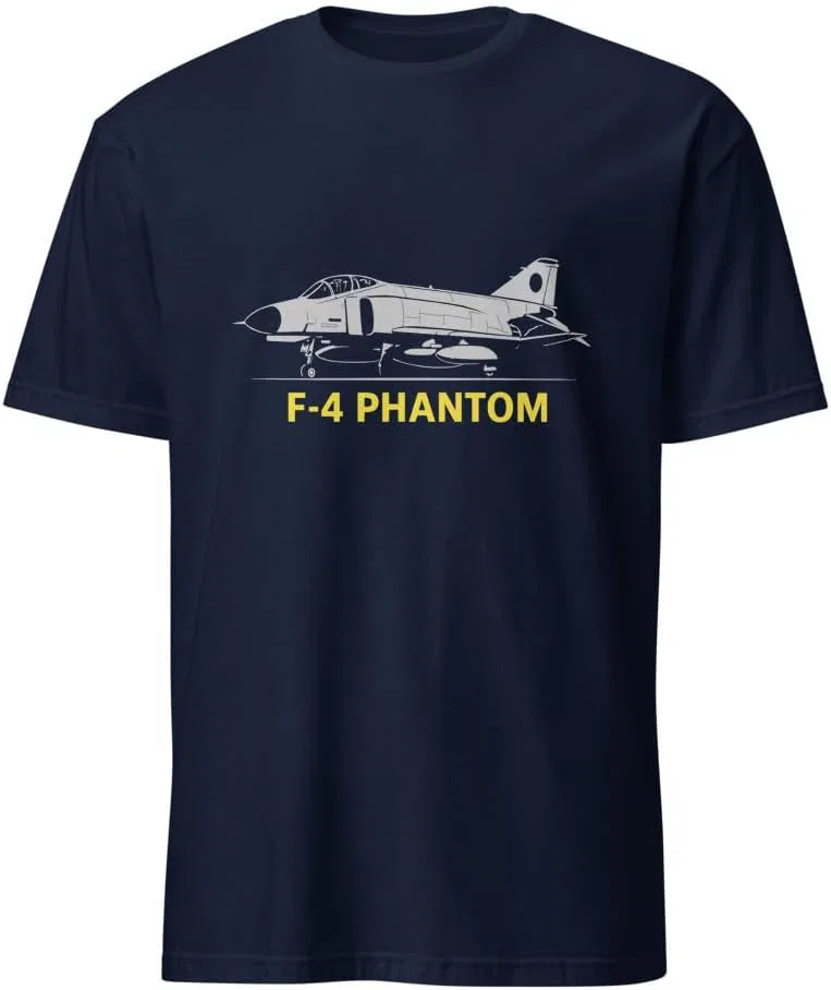 Мужская футболка с принтом F-4 Phantom 64000, Navy