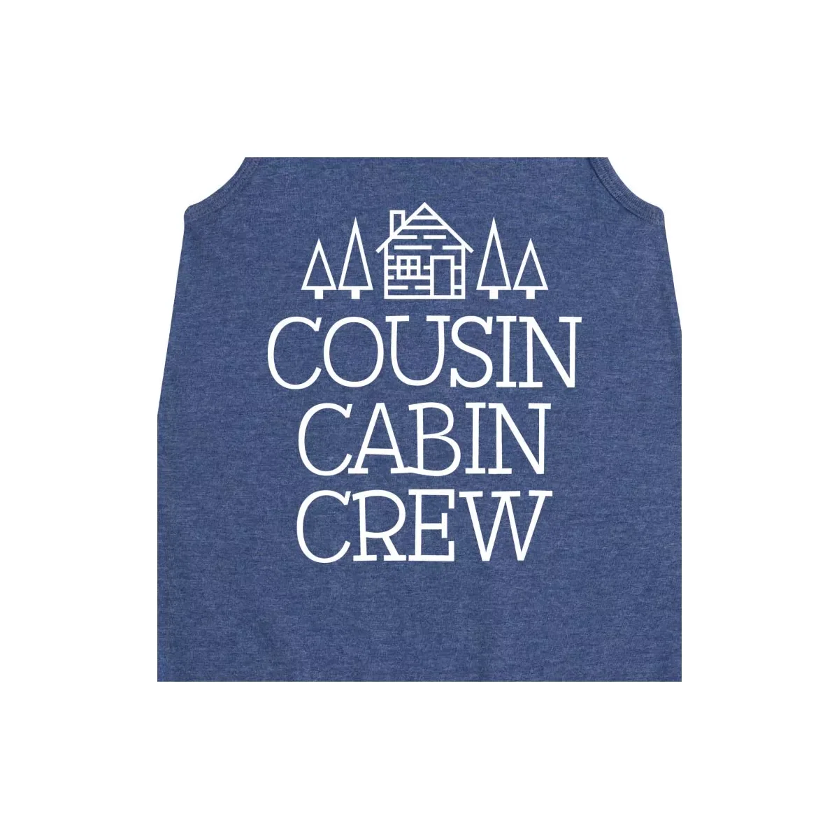 Детское платье-трапеция без рукавов с принтом Cousin Cabin Crew Instant Message, Heather Navy — фото 2