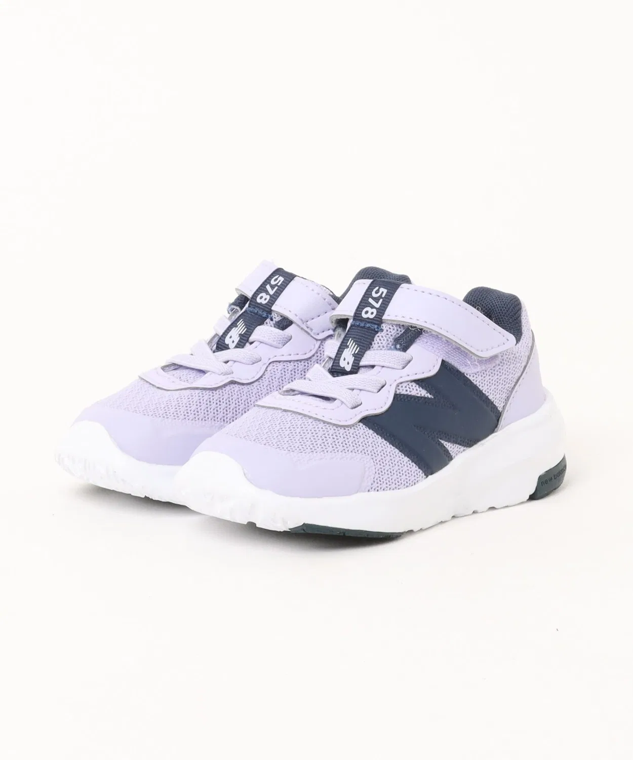Детские кроссовки с липучкой и шнурком I578 New Balance, Purple