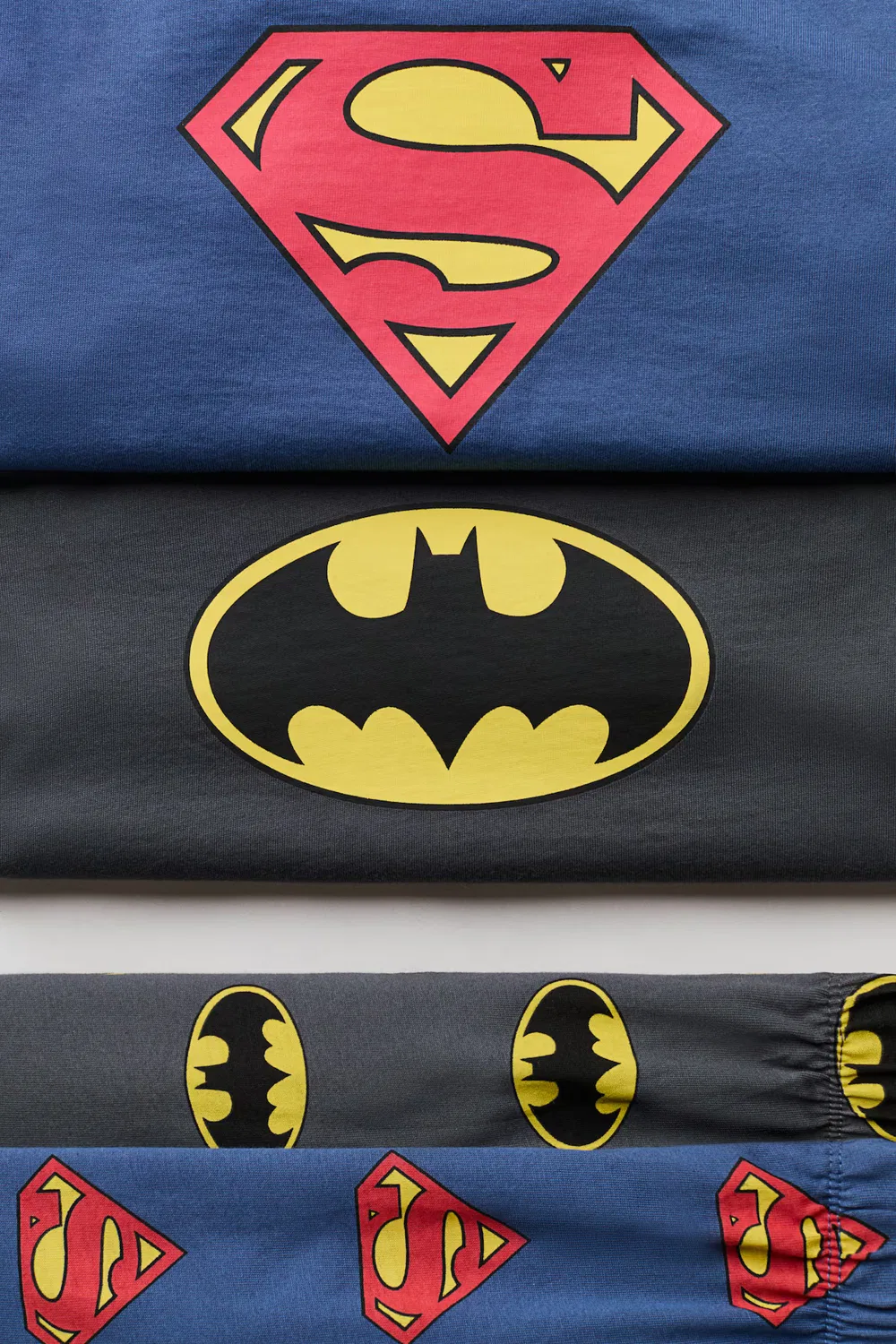 Комплект из 2 хлопковых пижам с принтом H&M, Dunkelblau/Superman — фото 2