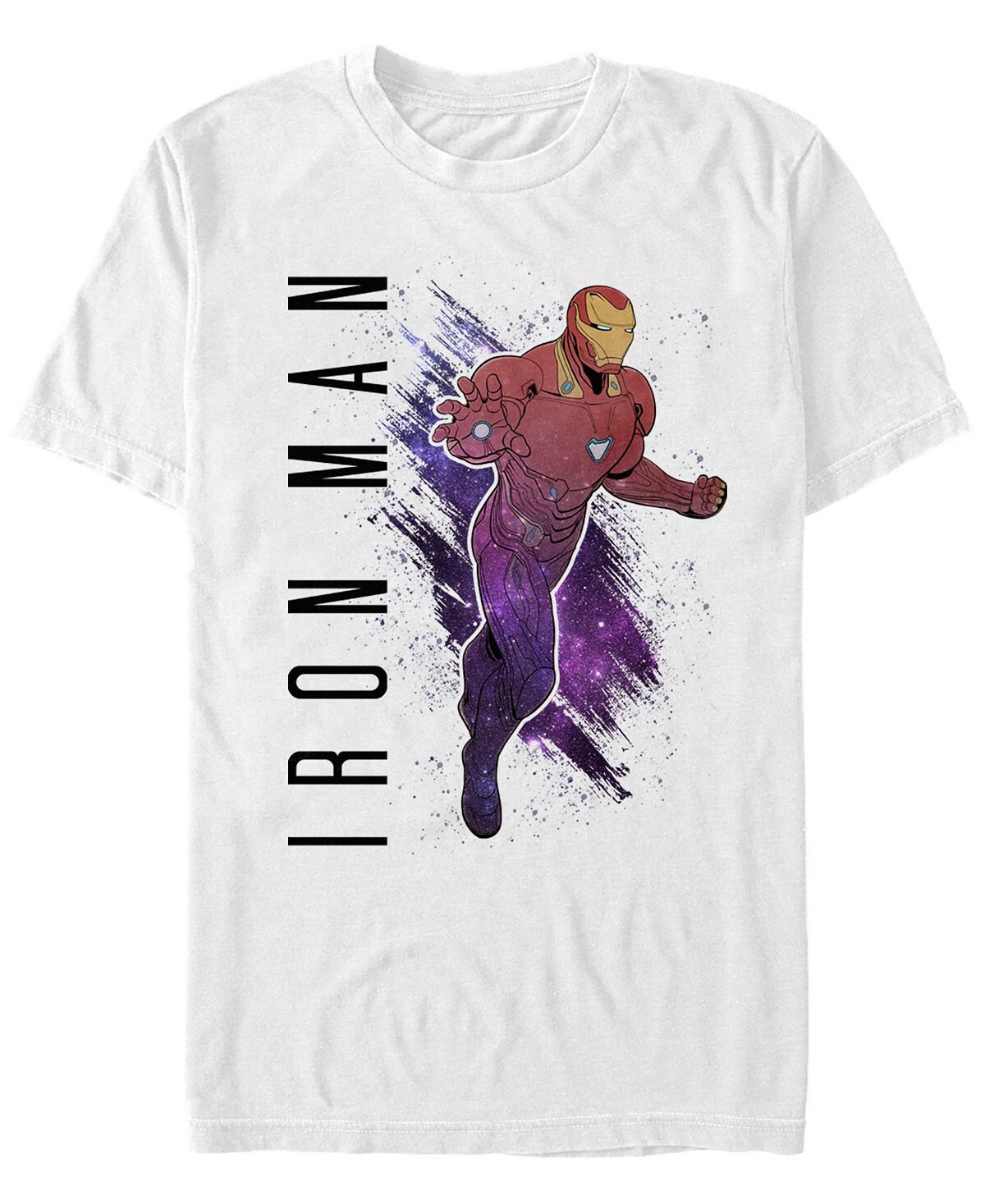 

Мужская футболка с коротким рукавом ironman с принтом marvel avengers galaxy Fifth Sun, белый