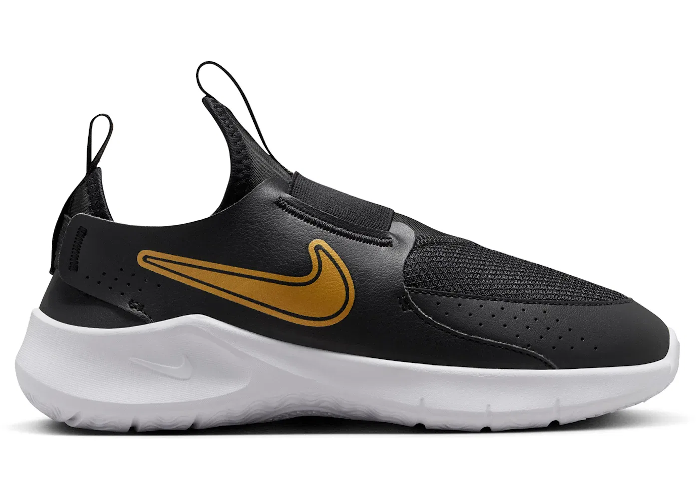 Детские кроссовки Nike Flex Runner 3, цвет Black/White/Metallic Gold