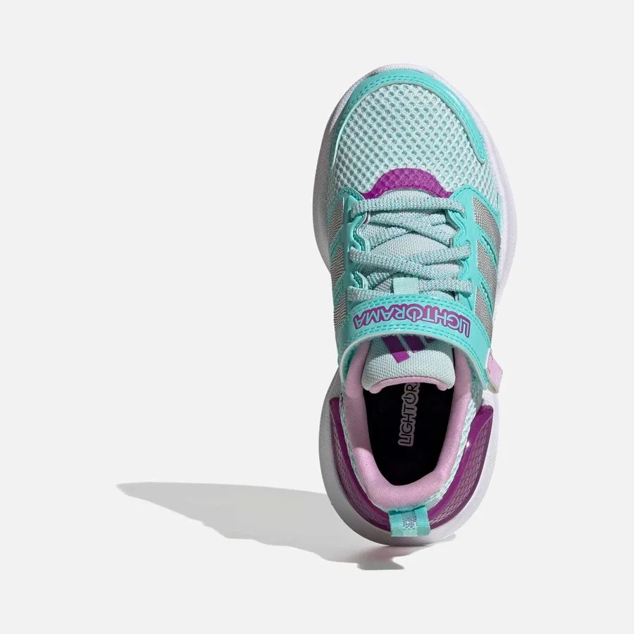 Детские спортивные кроссовки с моделью Lightorama Rnr El C, adidas, Зеленый — фото 4