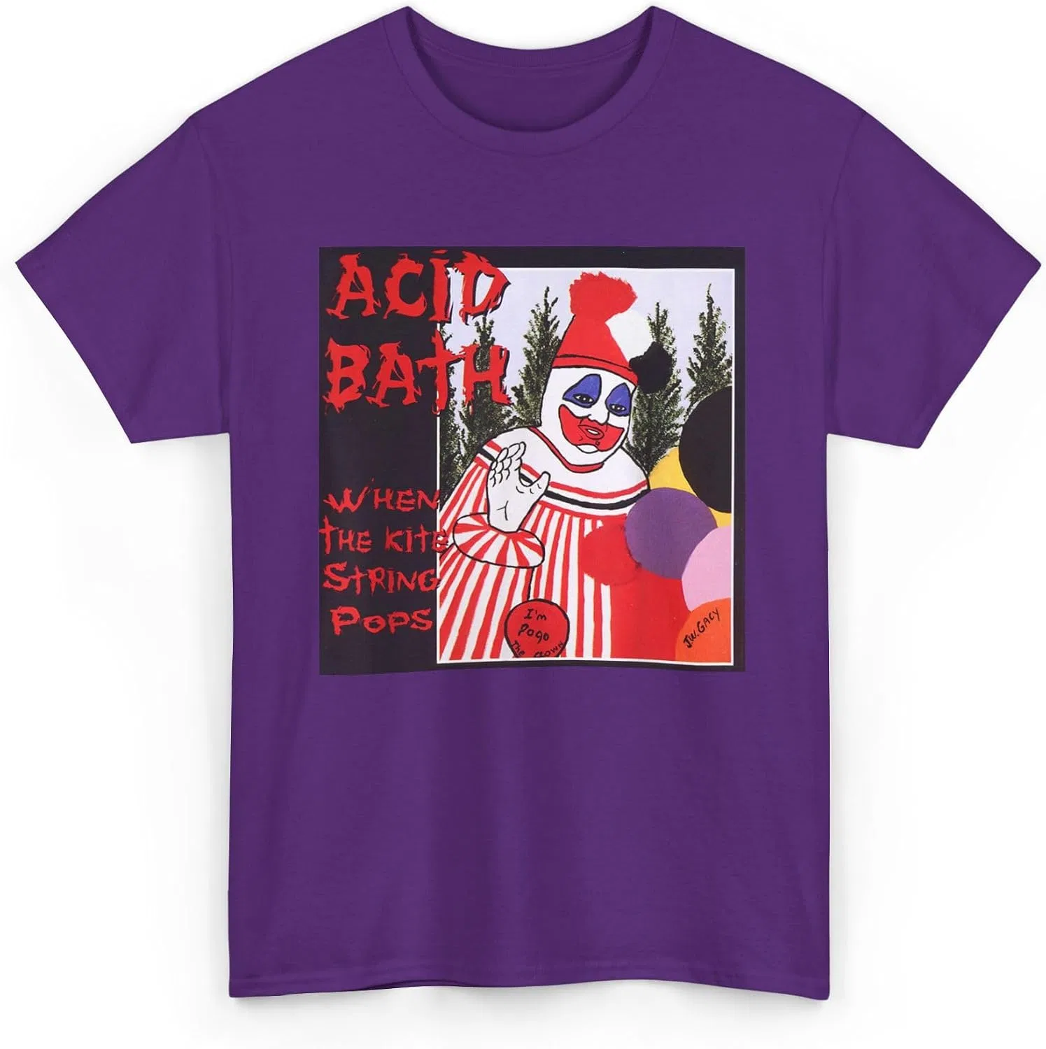 Мужская футболка с принтом Acid Bath When The Kite String Pops, фиолетовый