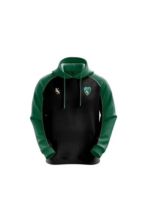 Детское худи для девочек с принтом Kocaelispor Licensed Sportrun, Black