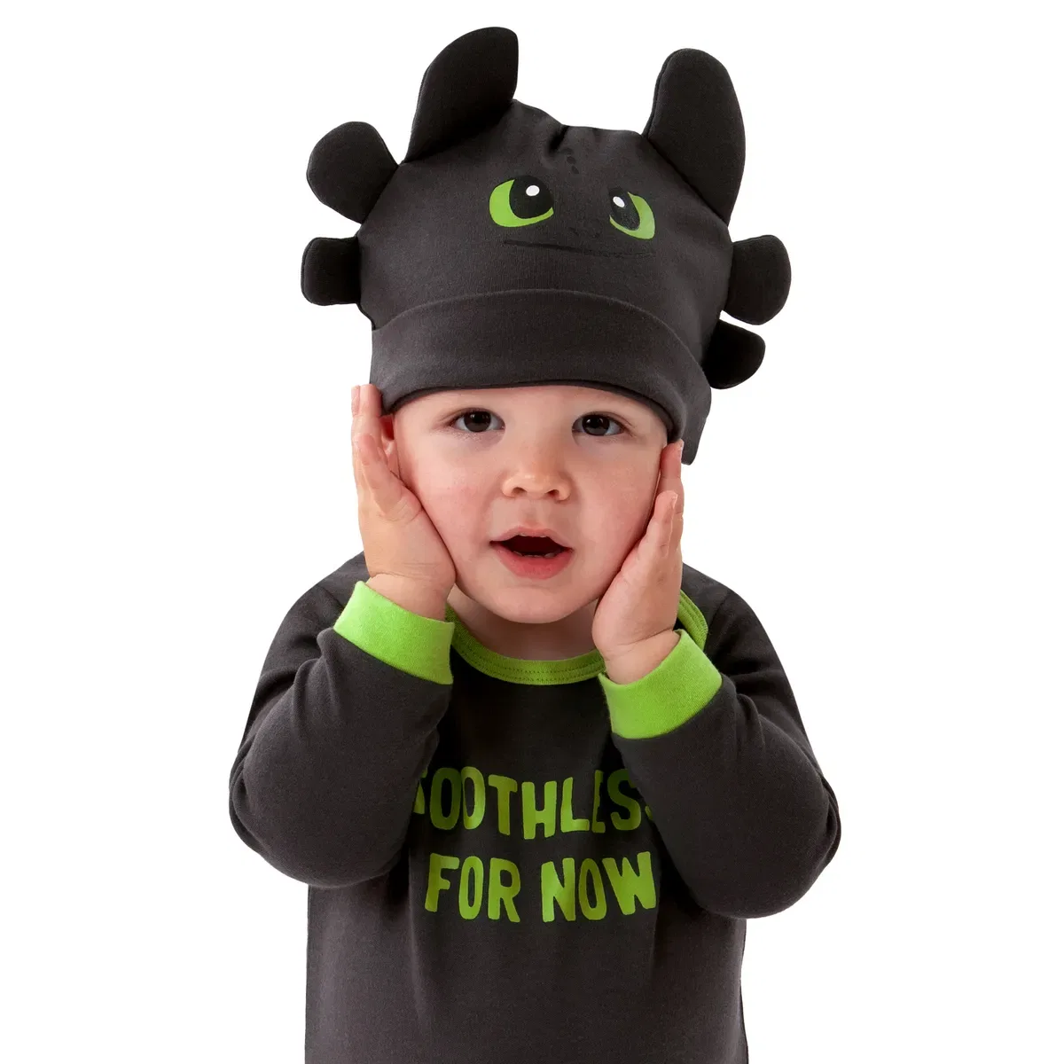Детский слип для сна с принтом Tootless How To Train Your Dragon, Black — фото 3
