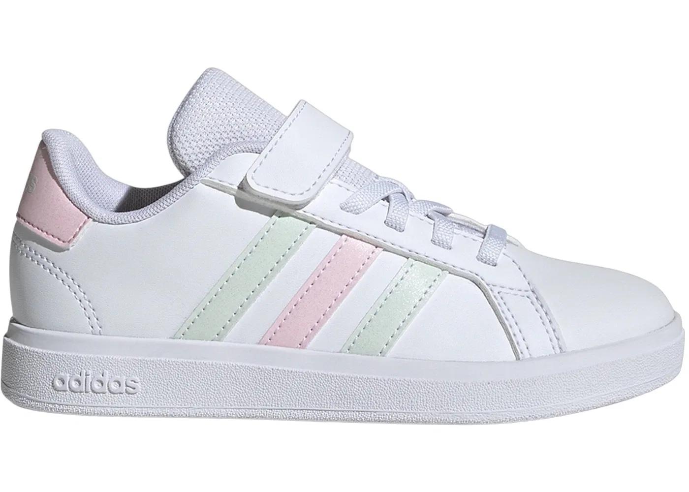 Детские кроссовки lifestyle с моделью Grand Court 2.0 Adidas, Cloud White Crystal Jade Clear Pink