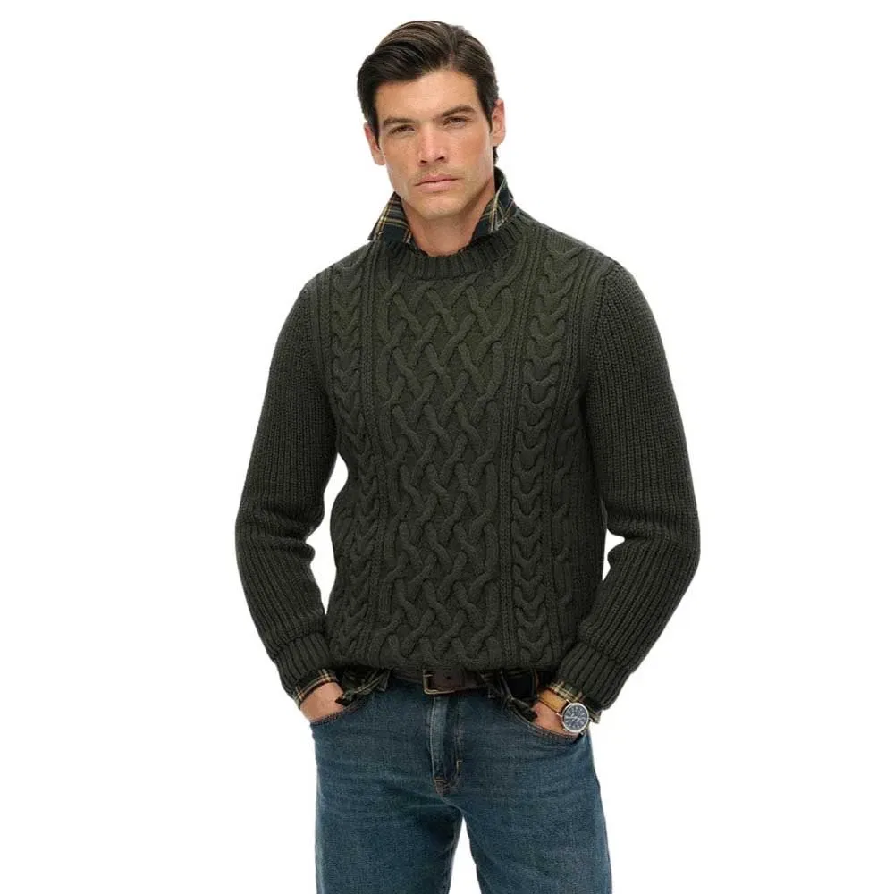 Свитер Jacob Superdry, зеленый