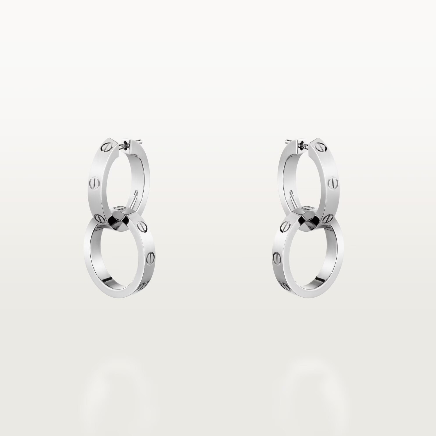 

Серьги Cartier Love, белое золото