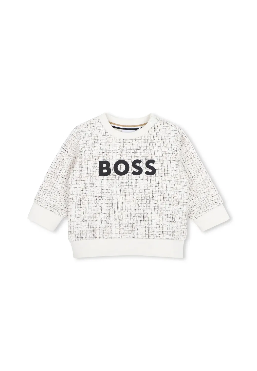 Толстовка с круглым вырезом Boss Kidswear, Ivory