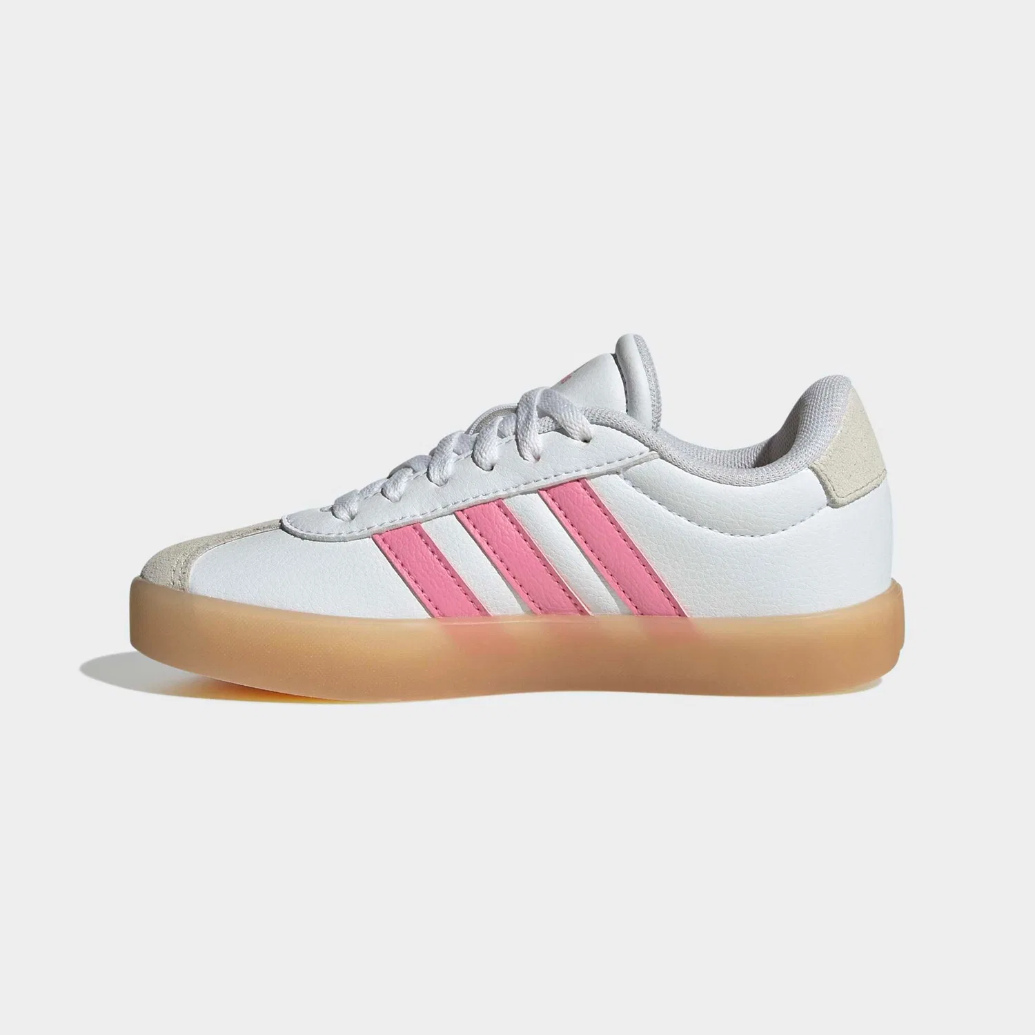 Детские кроссовки из замши Adidas Sportswear, Cloud White/Bliss Pink/Alumina — фото 3