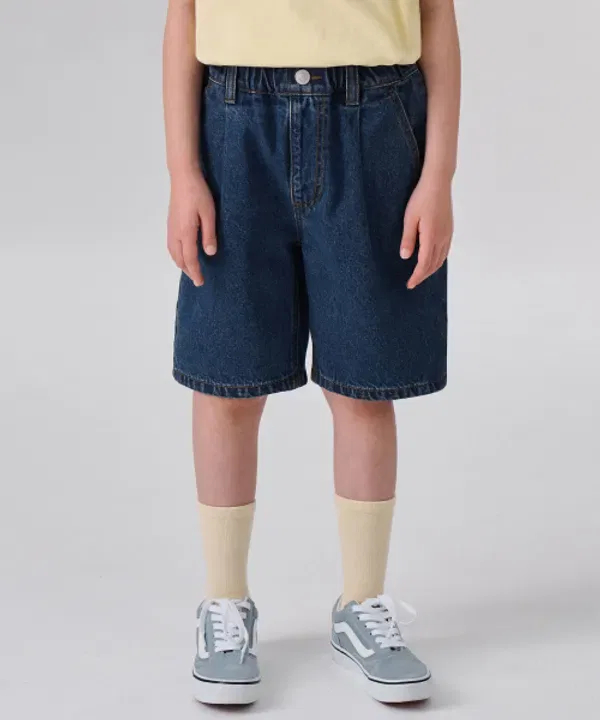 Шорты джинсовые свободные, Musinsa Standard Kids, medium indigo