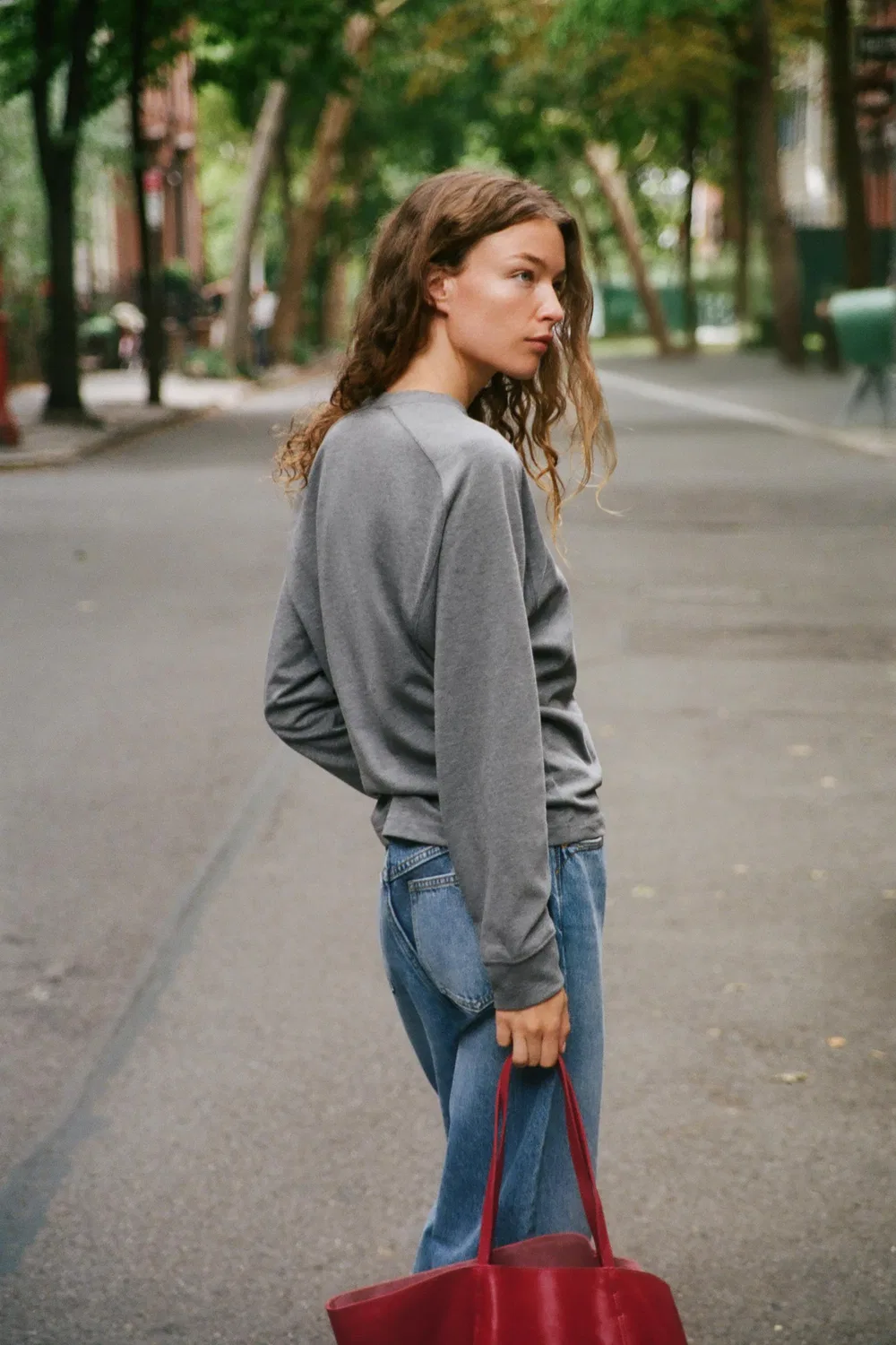 Толстовка с круглым вырезом ZARA, Grey marl — фото 3