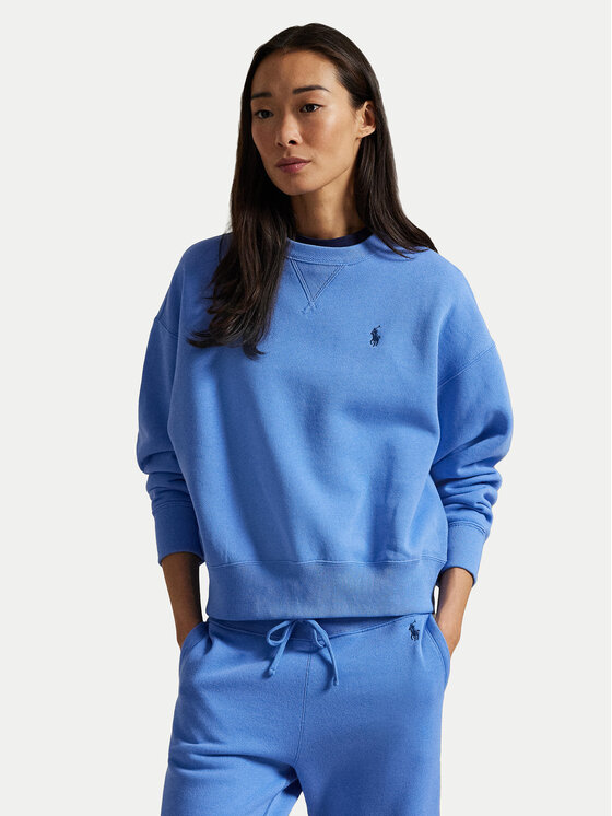 

Свободный крой толстовки 211936820016 Polo Ralph Lauren, синий