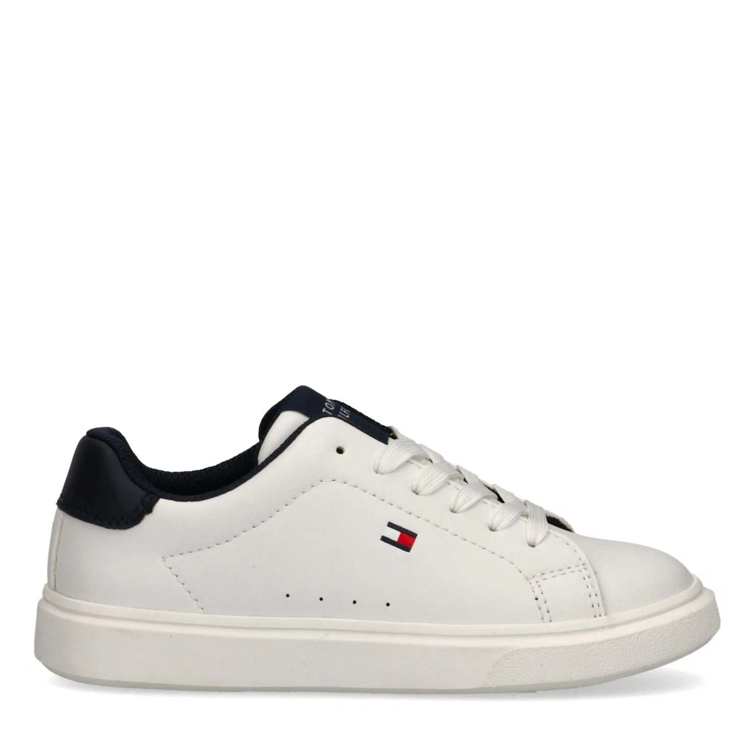 Детские кроссовки на шнуровке Tommy Hilfiger, White-Blue — фото 3