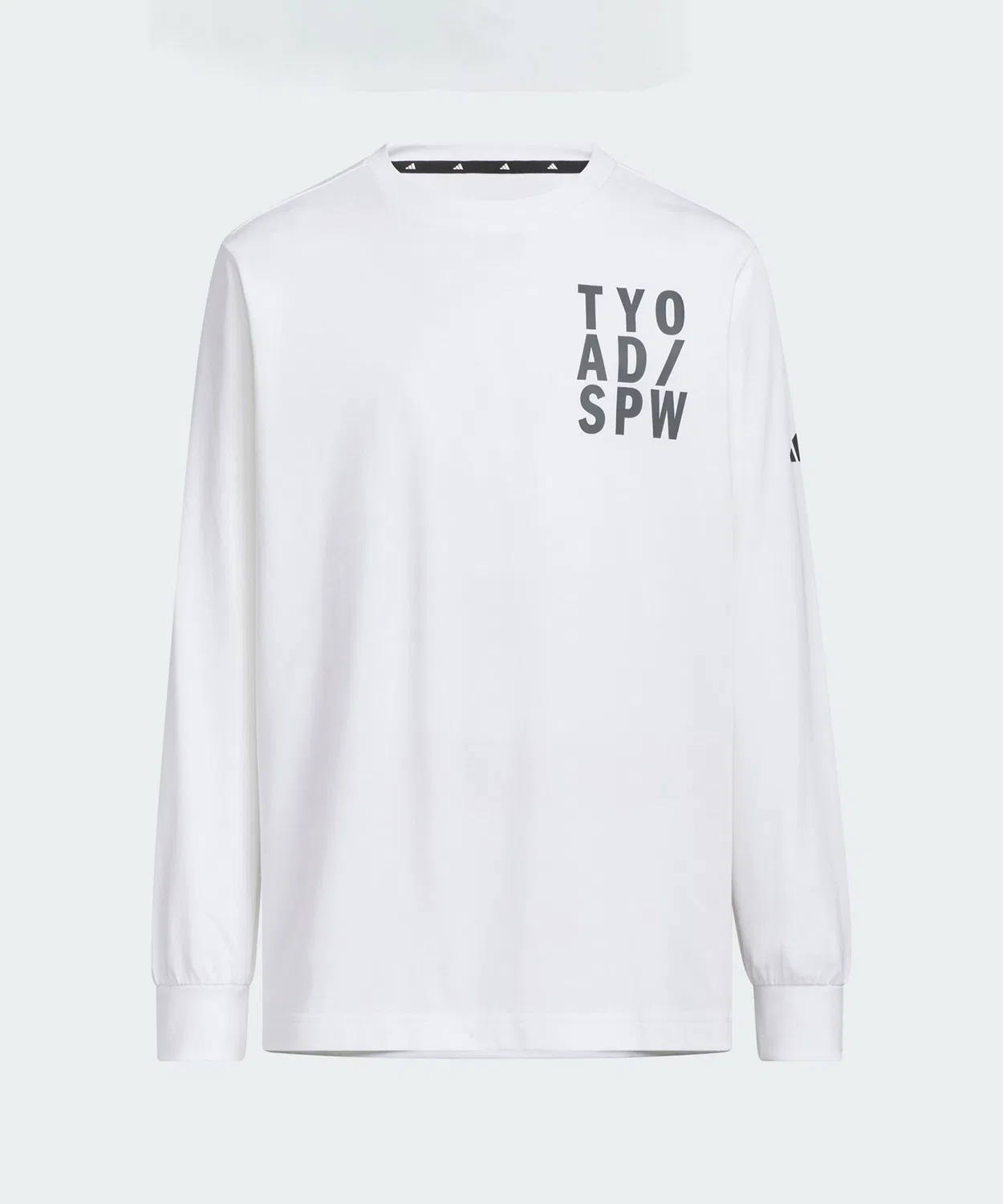 Детский лонгслив с принтом Adidas Brand Love, белый