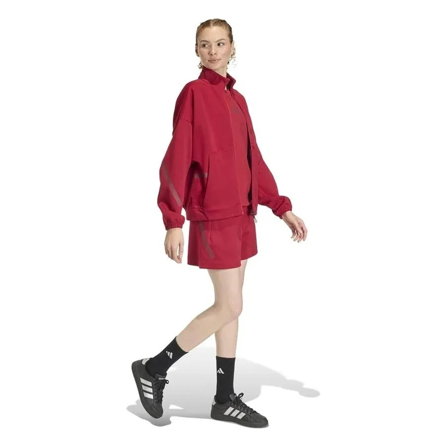 Женская куртка с длинным рукавом W Z.N.E. TT adidas, Бордовый — фото 4