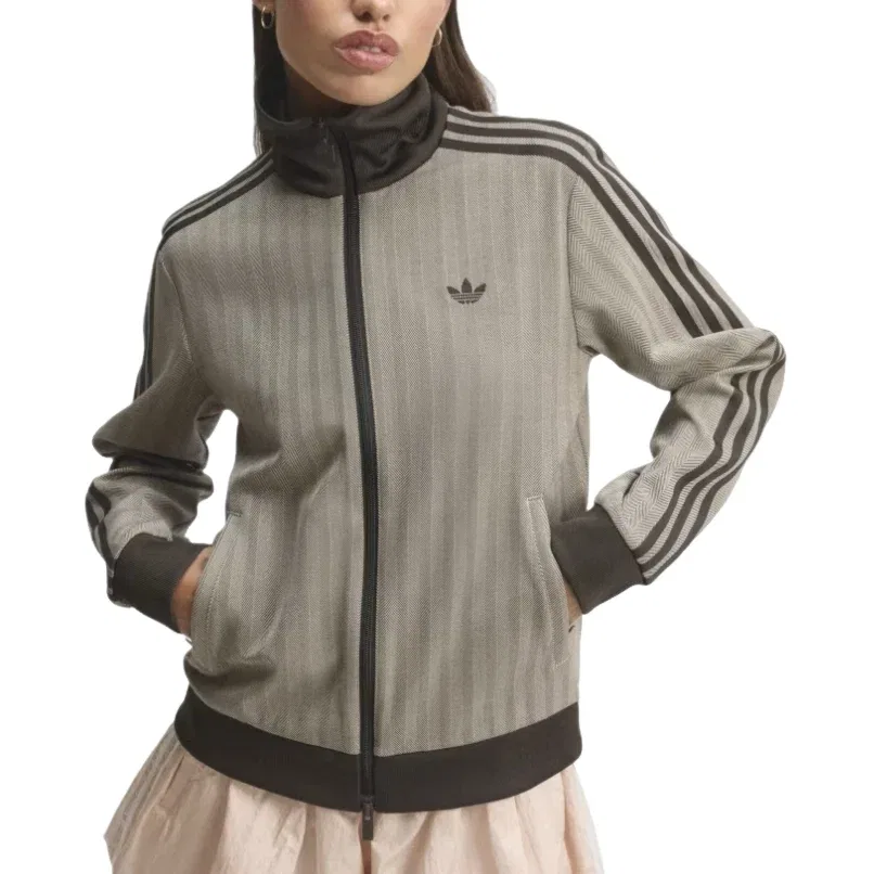 Женская куртка Track Top OG Tweed Jacket Asia Sizing 'Light Brown' adidas, Light Brown — фото 2