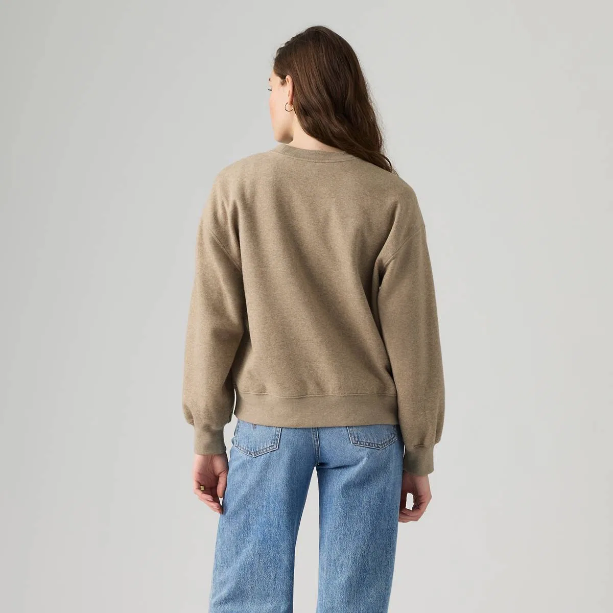 Повседневная толстовка с круглым вырезом Levi's, Taupe Gray Heather - Brown — фото 4