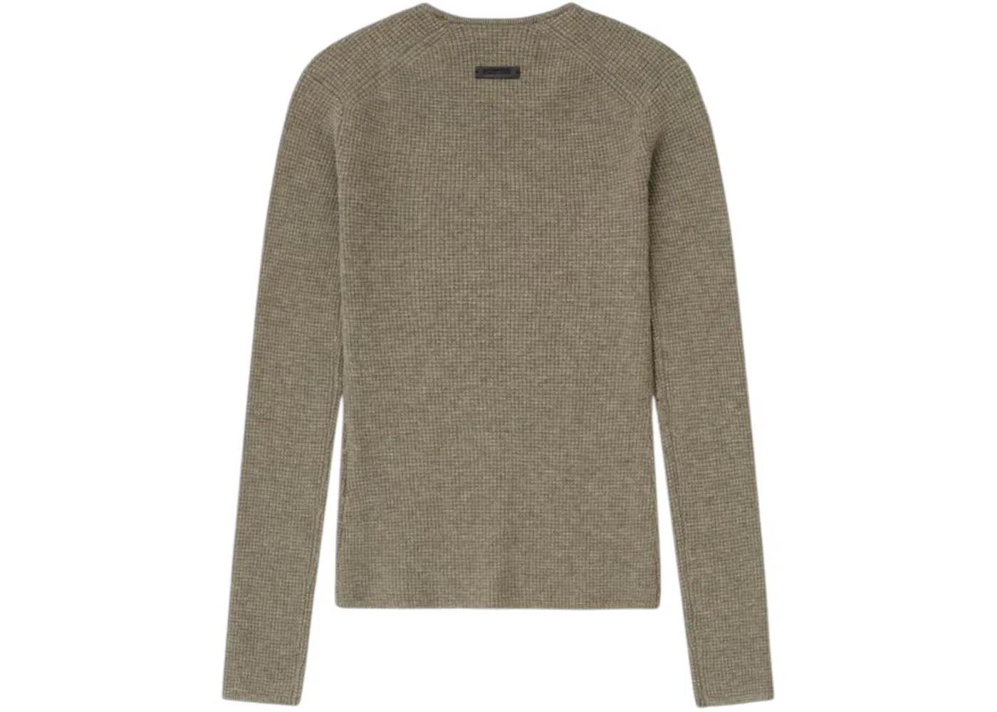 Женская футболка с длинным рукавом из вафли Fear of God Essentials, Homestead Heather — фото 2