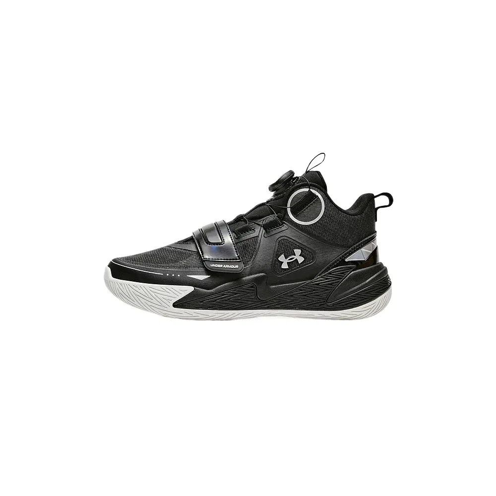 Кроссовки детские низкие из кожзама Under Armour, Black