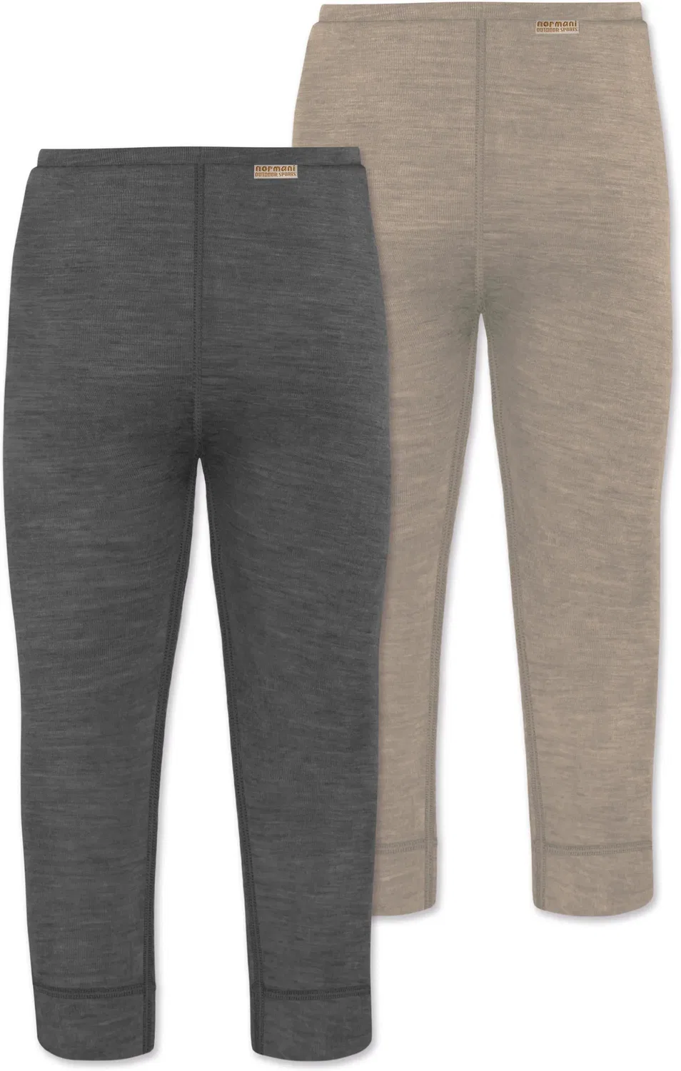 Комплект детских штанов из мериносовой шерсти Tutira Normani Outdoor Sports, серый — фото 2