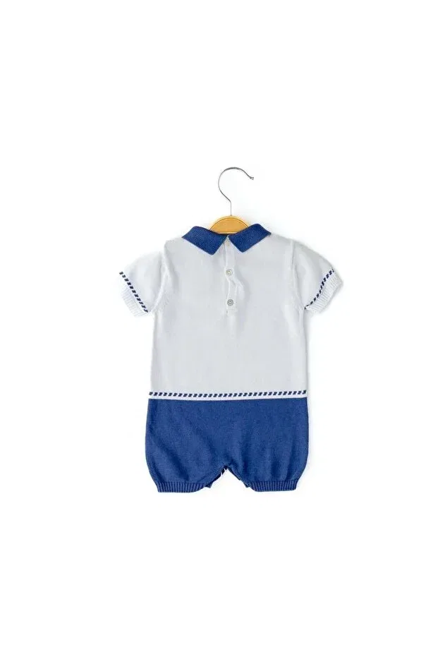 Детский комбинезон для мальчиков хлопковый Babydola, Dark Blue — фото 4