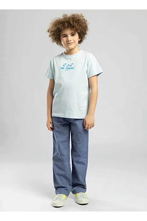 Детские брюки для мальчиков однотонные Lee Cooper, Indigo — фото 4