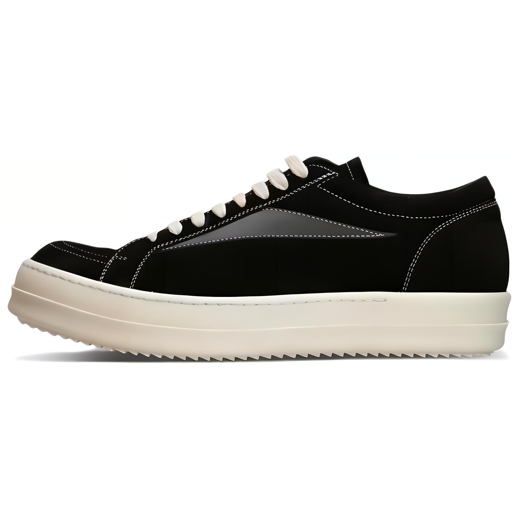 

RICK OWENS Кроссовки Luxor Vintage Low Black Milk Sole