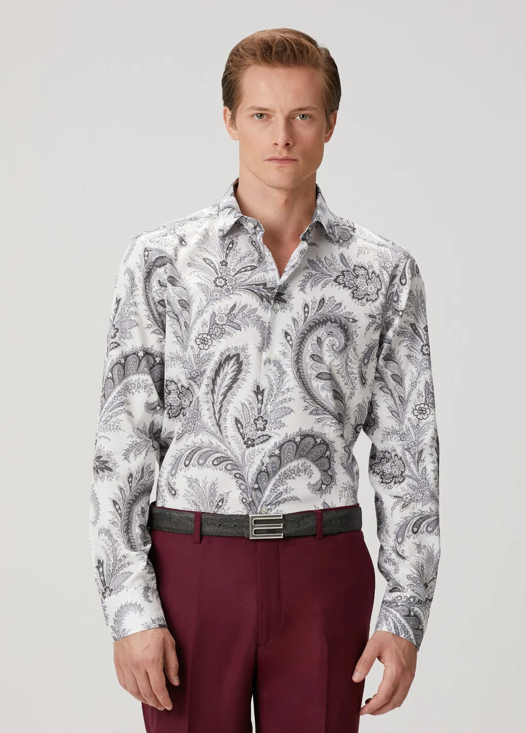 Рубашка этнический принт Etro, white