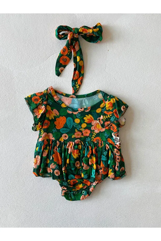 Детское платье для девочек хлопковое с рюшами Rg Kidsstore, Green