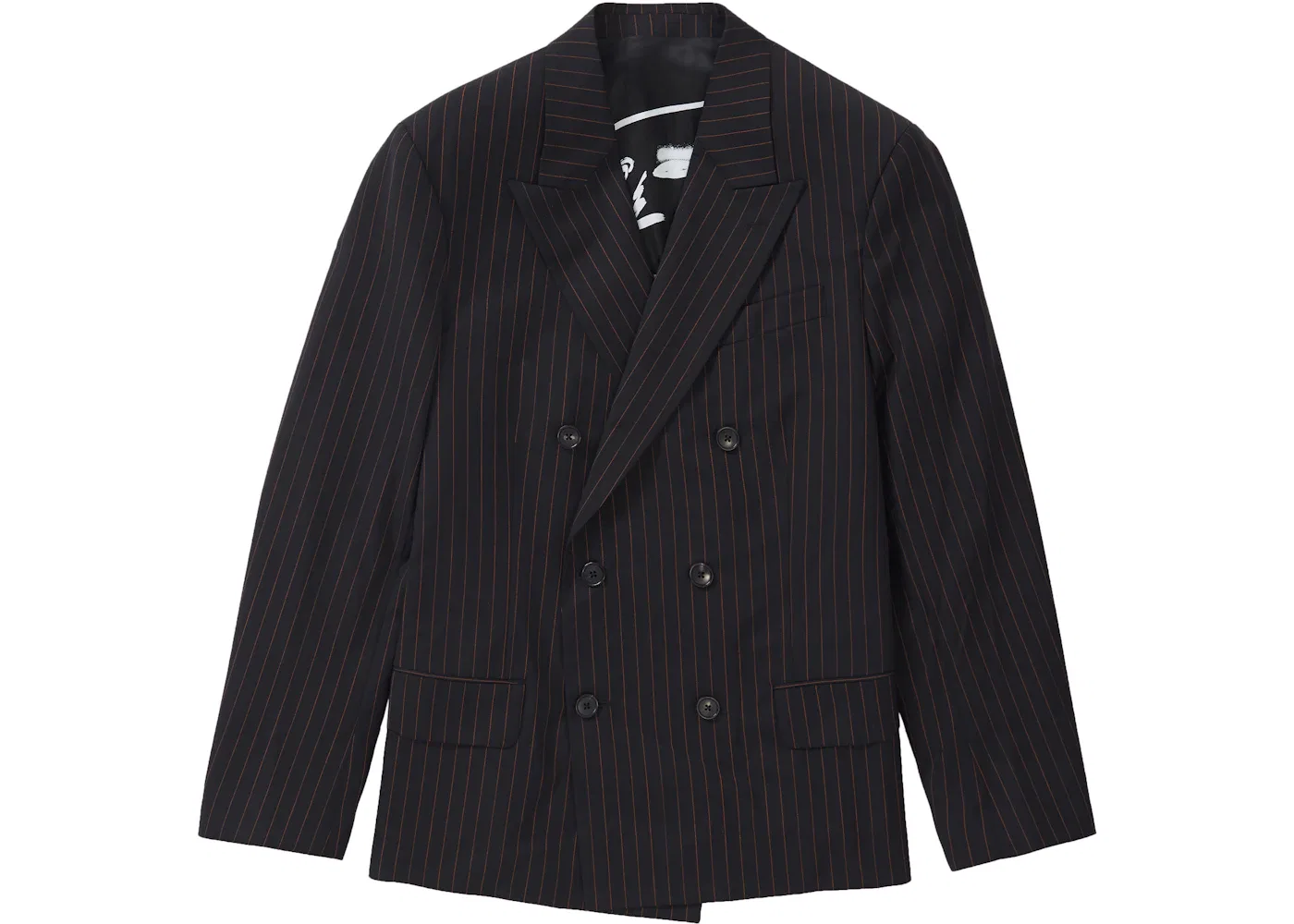 Мужской пиджак в полоску Supreme Jean Paul Gaultier, Black