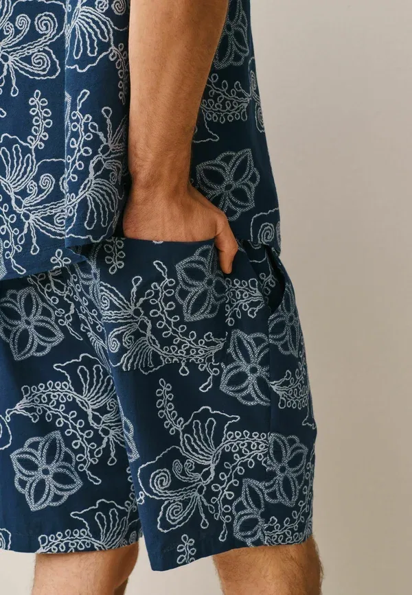Пижамный комплект с принтом Regular Fit Next, Navy Blue, темно-синий — фото 2