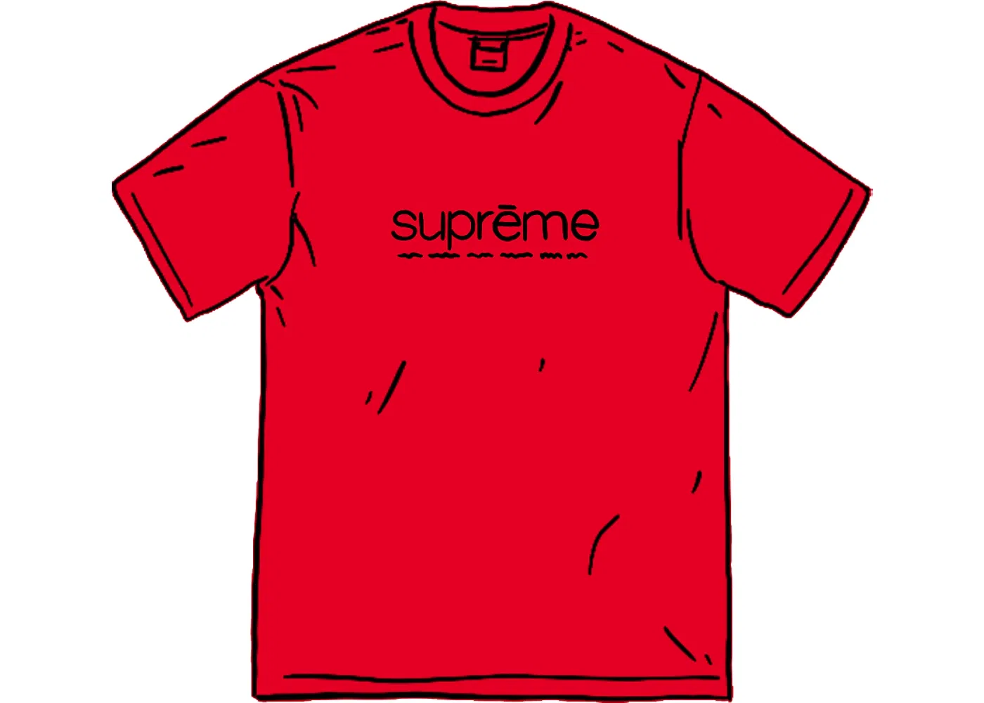 Мужская футболка с принтом Supreme Five Boroughs Tee, Red