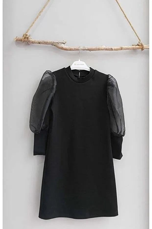 Детское платье для девочек с длинным рукавом Elsa Kostüm, Black